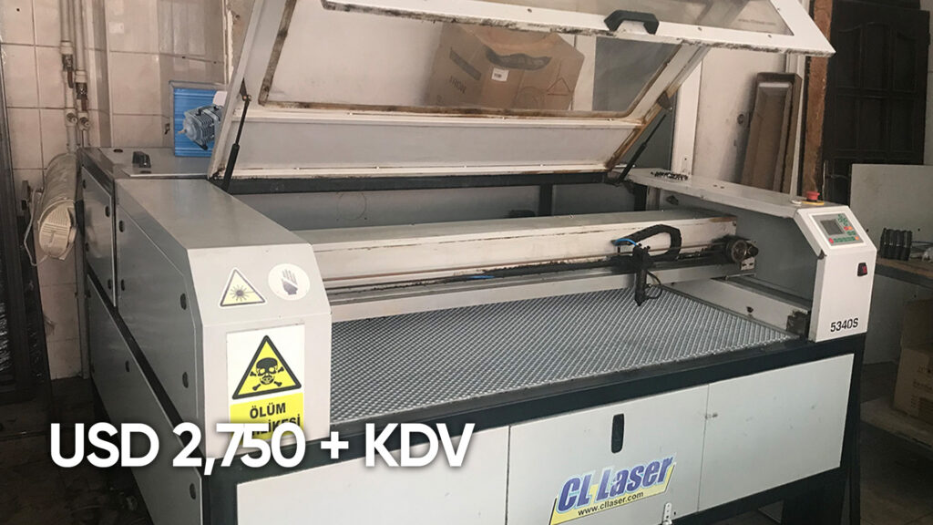 130x90CM LAZER KESİM MAKİNESİ “TEK KAFA 100w v1”