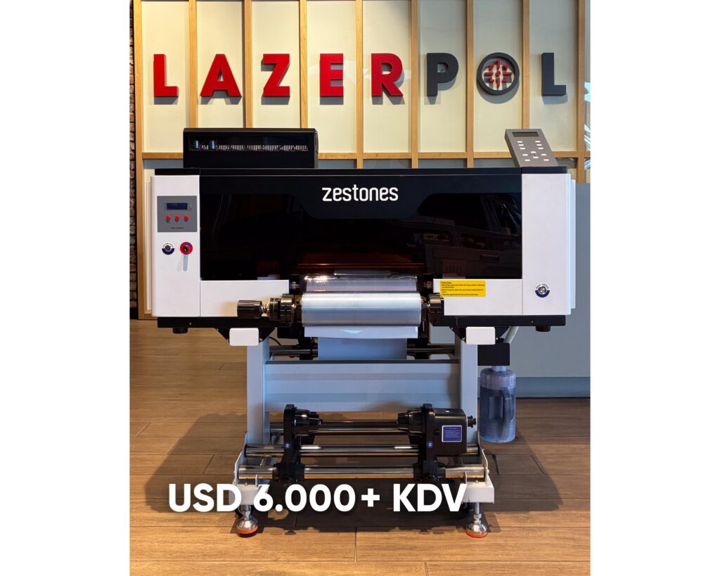 30 CM UV-DTF Soğuk Baskı Makinesi – Showroom (XP600)